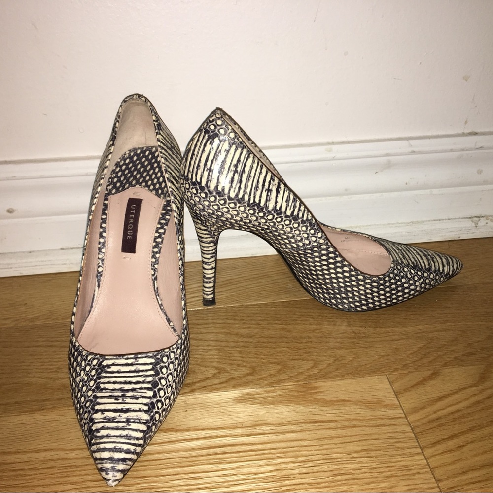 Snake skin heels